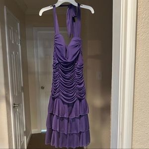 Nice ruffle purple dress